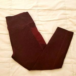Burgundy Lounge or workout leggibgs